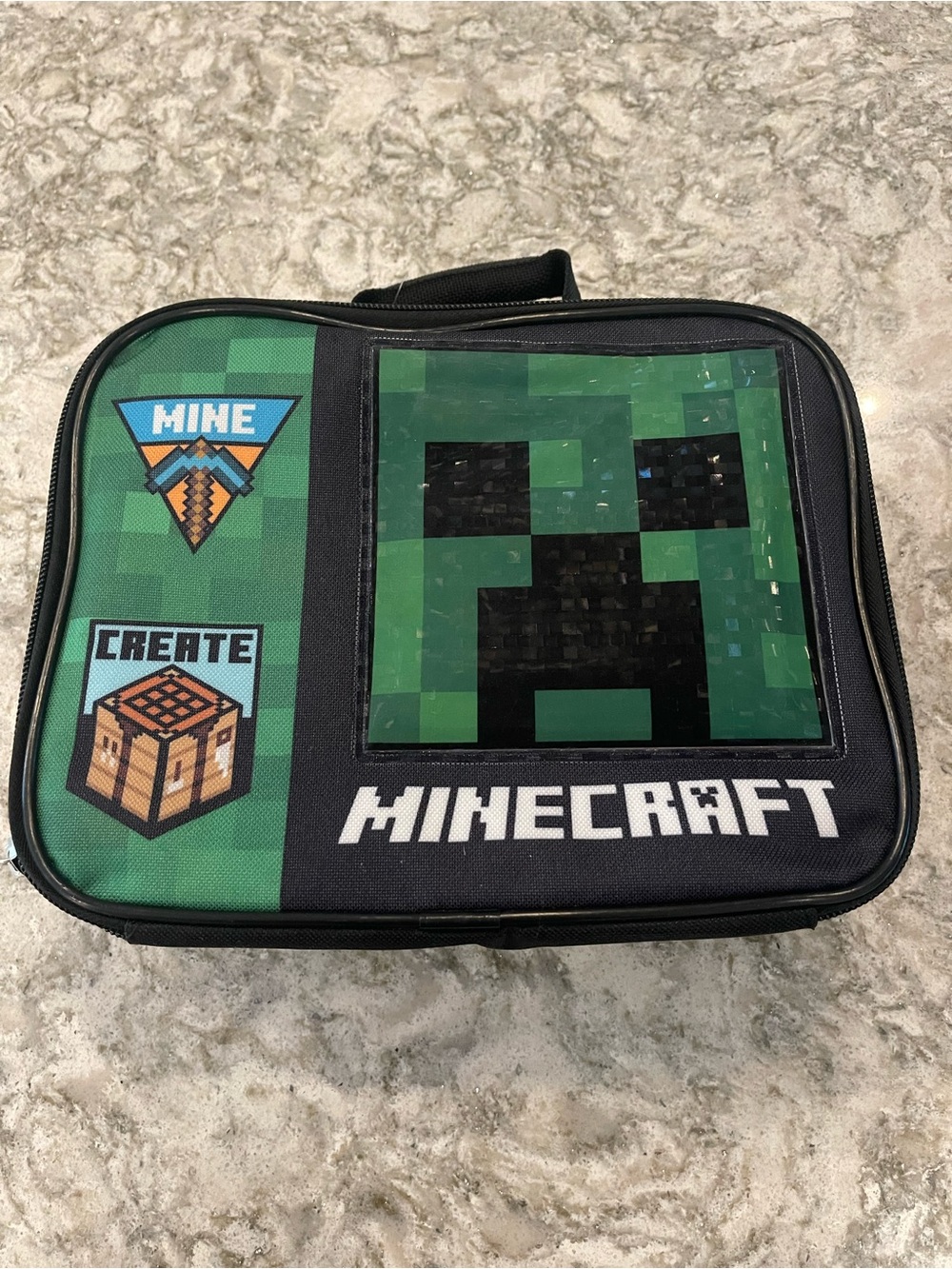 Kids Minecraft Creeper Lunch Bag
